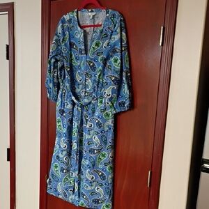 Croft & Barrow Blue Paisley Garment